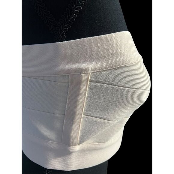 Susana Monaco Womens Beige Strapless Tube top, Zip-Back Crop Top, SM - Picture 13 of 13